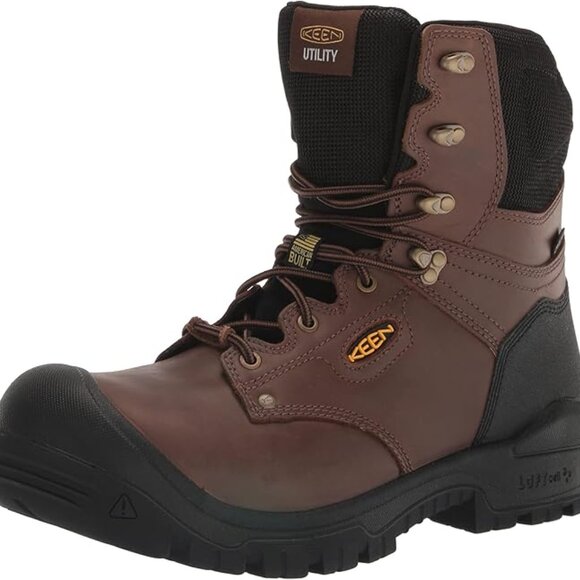 KEEN Men's Independence 8” Composite Toe Waterproof 600G Work Boot, 11.5 Wide - Picture 9 of 9